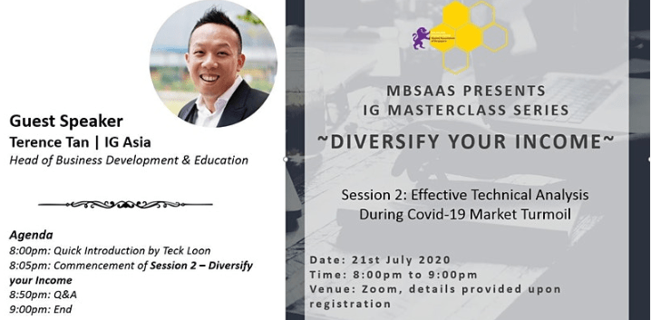 Diversify Your Income, Session 2 in the IG Masterclass Series by MBSAAS - 21 Jul 2020