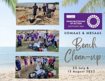 Manchester Day of Action by UOMAAS & MBSAAS - Beach Clean-up on 23 July & 13 August 2022